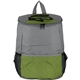 aerial view a green ridge emblem cooler backpack, image 1 of 2