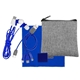 aerial view a blue recycled ultimate colorful techie kit, image 1 of 2