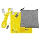 aerial view a yellow recycled ultimate colorful techie kit, image 1 of 2