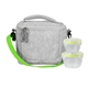 aerial view a green adventure cooler nested lunch set, image 1 of 2