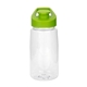 aerial view a green easy pour 18 oz recycled bottle, image 1 of 2