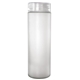 aerial view a clear clear view 22 oz full color frosted glass bottle, image 1 of 2