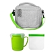 aerial view a green adventure soup sandwich cooler set, image 1 of 2