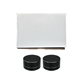 aerial view a black hockey puck bluetooth stereo effect set, image 1 of 2