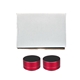 aerial view a red hockey puck bluetooth stereo effect set, image 1 of 2