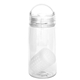 aerial view a clear arch 18 oz recycled bottle with floating infuser, image 1 of 2