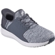 a grey skechers go golf rover slip - ins mens golf shoe