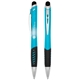 a sky blue aerostar(r) illuminated stylus pen