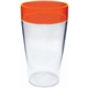 aerial view a group of 20 oz sports themed colored rim cup, image 6 of 24