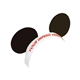 a white mouse ears w / elastic band