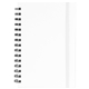 aerial view a white zelda recycled cover spiral journal - a5 5.5 x 8.3, image 1 of 2