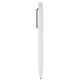 aerial view a white evo softy recycled aluminum pen w / stylus - laser, image 1 of 2