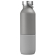 aerial view a gray 2333 freya duo 2- in -1 20 oz double - wall recycled stainless steel bottle with 11 oz tumbler, image 1 of 2