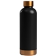 aerial view a black astrid - 18 oz double wall stainless steel bottle, image 1 of 2