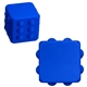 aerial view a blue push pop cube, image 1 of 2