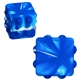 aerial view a blue/white push pop cube, image 1 of 2