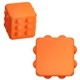 aerial view a orange push pop cube, image 1 of 2
