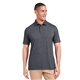 aerial view a black heather tasc mens cloud lightweight polo, image 1 of 8