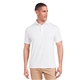 aerial view a white tasc mens cloud lightweight polo, image 1 of 8