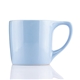 aerial view a light blue 11 oz boho ceramic mug, image 1 of 4