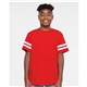 a group of lat - youth football fine jersey tee