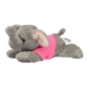 aerial view a elephant aurora mini flopsies stuffed animals, image 2 of 2