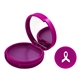 a pink lip balm mirror compact