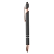 aerial view a gunmetal 446 ellipse rose gold pen with stylus, image 1 of 2