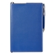 aerial view a blue pms661 bradford refillable journal notebook combo, image 1 of 2