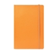 aerial view a orange pms1375 neoskin(r) soft cover journal notebook, image 1 of 2
