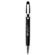 aerial view a black bruno heavyweight ballpoint pen with twist lock mechanism, image 1 of 5