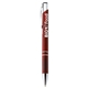 aerial view a burgundy pms7427 ali ballpoint click pen, image 1 of 3