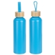 aerial view a sky blue asbury 24 oz recycled aluminum bottle, image 1 of 2