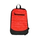 aerial view a red polyester evolve backpack, image 1 of 2