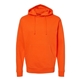 aerial view a orange independent trading co. - unisex midweight hooded sweatshirt, image 1 of 3