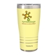 aerial view a pastel yellow tervis(r) stainless steel traveler(tm) tumbler - 20 oz, image 1 of 3