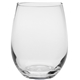 aerial view a clear 9 oz lakeville libbey stemless wine glass, image 1 of 3