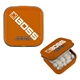 aerial view a orange promotional mini square mint tin with your logo, image 1 of 4