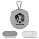 aerial view a gray with matching pouch collapsible automobile sun shades, image 1 of 3