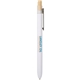 aerial view a white paige recycled ocean bound plastic pen, image 1 of 2