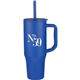 aerial view a royal erie 30oz eco - friendly straw tumbler, image 1 of 2