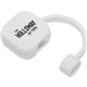 aerial view a white square silicone straw topper, image 1 of 3