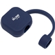 aerial view a navy square silicone straw topper, image 1 of 3