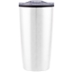 aerial view a white odin light 16 oz tumbler stainless outer / p.p. inner, image 1 of 2