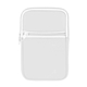aerial view a white tumblermate two zipper pocket pouch, image 1 of 7