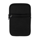 aerial view a black tumblermate two zipper pocket pouch, image 1 of 7