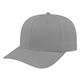 aerial view a silver flexfit 110(r) perforated performance snap back cap, image 1 of 3