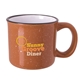 a burnt orange campfire mug - 13 oz