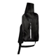 aerial view a black with black brandcharger(r) eco sling backpack, image 1 of 4