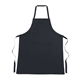 aerial view a navy 100 cotton apron with large front pocket, image 1 of 3